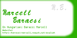 marcell baracsi business card